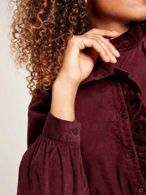 Burgundy Red Cord Blouse 5 Burgundy Red Cord Blouse - Image 5