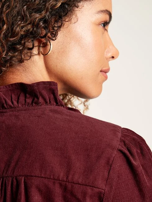 Burgundy Red Cord Blouse 6 Burgundy Red Cord Blouse - Image 6