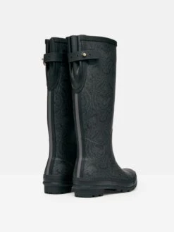 Black Printed Wellies -Elite Fashion Shop 545653s3