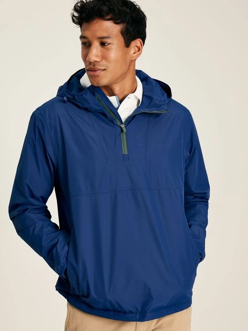 Blue Popover Waterproof Jacket 1 Blue Popover Waterproof Jacket