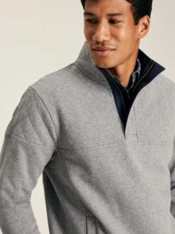 Grey Quarter Zip Sweater -Elite Fashion Shop 576873s5