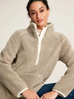 Grey Half Zip Fleece -Elite Fashion Shop 584846s3