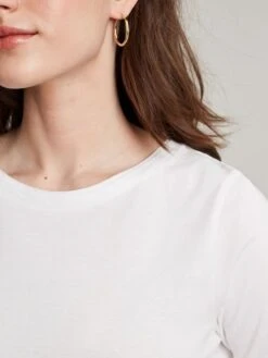 White Crew Long Sleeve T-shirt -Elite Fashion Shop 595524s5