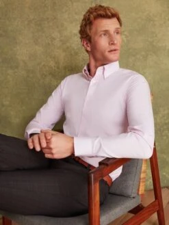 Pink Oxford Shirt -Elite Fashion Shop 607589s4