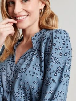 Joules Blue Josie Frill Elasticated Waist Dress 9 Joules Blue Josie Frill Elasticated Waist Dress -Elite Fashion Shop 622003s4