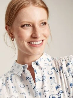 White Poplin Concealed Placket Shirt -Elite Fashion Shop 628925s5