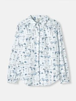 White Poplin Concealed Placket Shirt -Elite Fashion Shop 628925s6