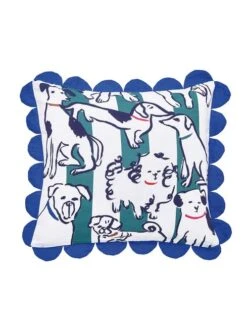 White Linear Dogs Cushion 7 White Linear Dogs Cushion -Elite Fashion Shop 637245s4