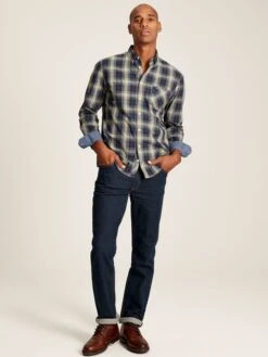 Green Long Sleeve Classic Fit Poplin Shirt -Elite Fashion Shop 645869s5