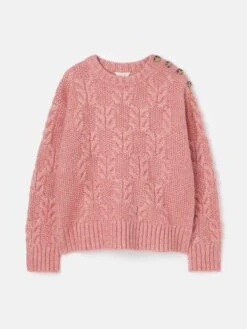 Pink Cable Knit Jumper -Elite Fashion Shop 670344s6