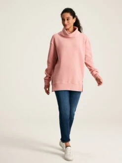 Pink Ottoman Cowl Neck Sweatshirt -Elite Fashion Shop 686978s3