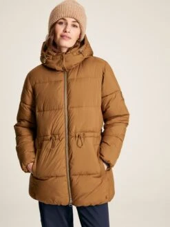 Rust Brown Showerproof Padded Coat -Elite Fashion Shop 691 646s3