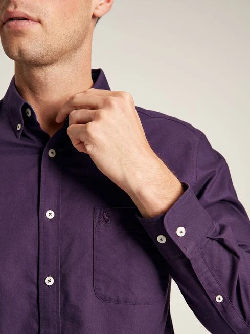 Oxford Purple Classic Fit Shirt 4 Oxford Purple Classic Fit Shirt - Image 4