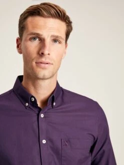 Oxford Purple Classic Fit Shirt 12 Oxford Purple Classic Fit Shirt -Elite Fashion Shop 719908s6