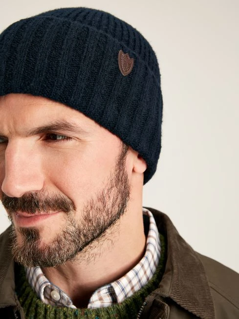 Navy Knitted Hat 2 Navy Knitted Hat - Image 2