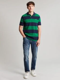 Navy/Green Polo Shirt -Elite Fashion Shop 759752s3