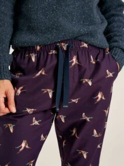 Purple Mallards Printed Pyjama Bottoms -Elite Fashion Shop 759807s4