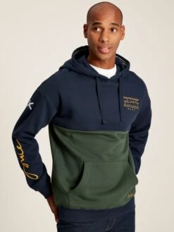 Navy Blue Unisex Hooded Sweatshirt