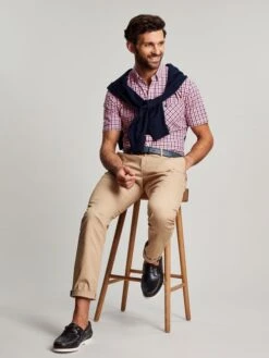 Wilson Pink Short Sleeve Classic Fit Shirt -Elite Fashion Shop 818023s3