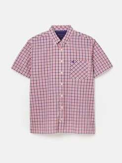 Wilson Pink Short Sleeve Classic Fit Shirt -Elite Fashion Shop 818023s7