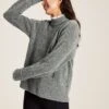 Grey Bouclé Knit Jumper
