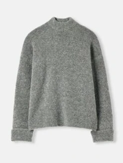 Grey Bouclé Knit Jumper -Elite Fashion Shop 833585s6