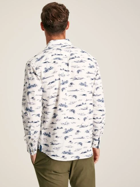 White Print Classic Fit Printed Shirt 2 White Print Classic Fit Printed Shirt - Image 2