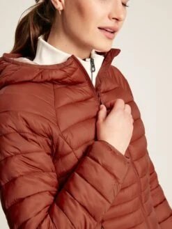 Red Showerproof Packable Padded Jacket -Elite Fashion Shop 904668s4