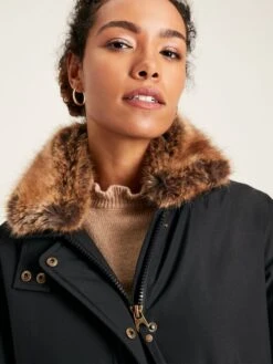 Black Waterproof Padded Jacket -Elite Fashion Shop 913882s3