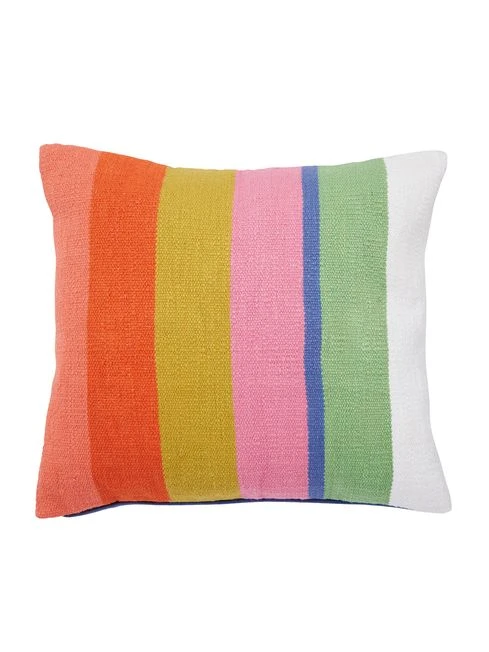 White Indienne Floral Cushion 4 White Indienne Floral Cushion - Image 4