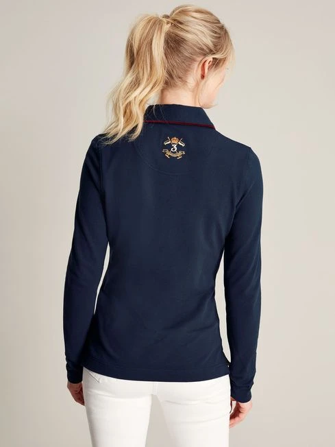 Ashley Blue Long Sleeve Polo Shirt 2 Ashley Blue Long Sleeve Polo Shirt - Image 2