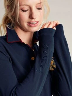 Ashley Blue Long Sleeve Polo Shirt 10 Ashley Blue Long Sleeve Polo Shirt -Elite Fashion Shop 917427s4