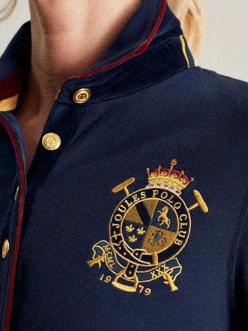 Ashley Blue Long Sleeve Polo Shirt 6 Ashley Blue Long Sleeve Polo Shirt - Image 6