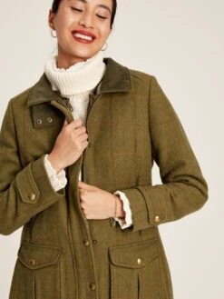 Green Tweed Jacket With Removable Gilet -Elite Fashion Shop 956 845s6