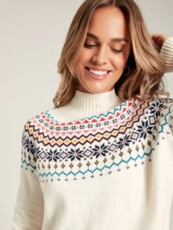 Alba™ Cream Fair Isle Jumper -Elite Fashion Shop 956417s3