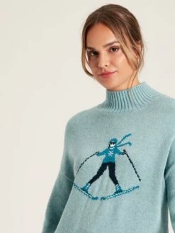 Light Blue Intarsia Ski Jumper -Elite Fashion Shop 963950s3