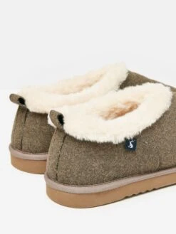Tan Brown Faux Fur Lined Slippers -Elite Fashion Shop 964991s6