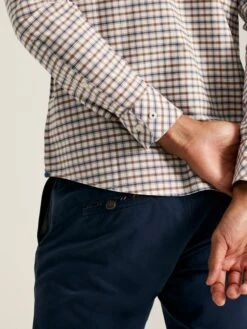 Blue/Brown Classic Fit Shirt -Elite Fashion Shop 975786s5