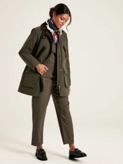 Dark Green Showerproof Quilted Wax Jacket -Elite Fashion Shop 991527s3