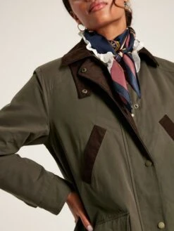 Dark Green Showerproof Quilted Wax Jacket -Elite Fashion Shop 991527s6