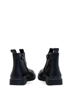 Start-Rite Revolution Black Leather Zip-Up Boots F Fit -Elite Fashion Shop A34483s4