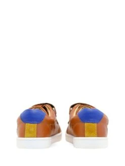 Start-Rite Explore Tan Brown Leather Comfy Rip-Tape Trainers F Fit -Elite Fashion Shop A36 327s4