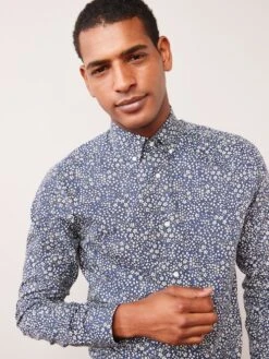 Blue Print Shirt -Elite Fashion Shop A64808s4