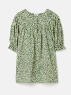 Green Curved Yoke Blouse -Elite Fashion Shop C08605s5