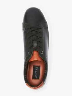 Black Leather Trainers -Elite Fashion Shop C14066s5