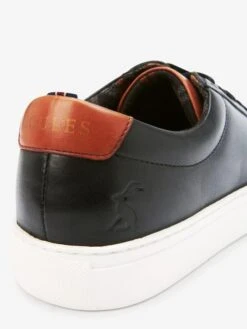 Black Leather Trainers -Elite Fashion Shop C14066s6
