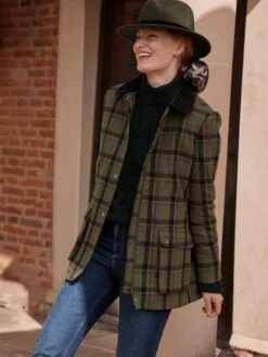 Berkley Green Tweed Fieldcoat -Elite Fashion Shop C15 215s7