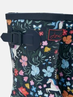 Navy Blue Printed Wellies -Elite Fashion Shop C22246s5