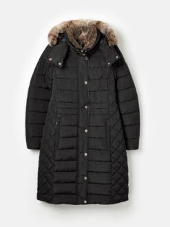 Black Showerproof Longline Padded Coat 13 Black Showerproof Longline Padded Coat -Elite Fashion Shop C32469s7