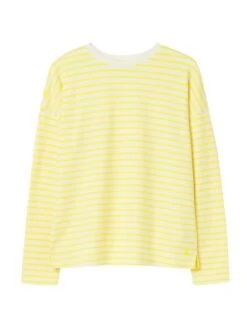 Yellow Drop Shoulder Long Sleeve Top -Elite Fashion Shop C64495s6